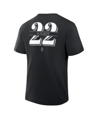 Men's A'ja Wilson Black Las Vegas Aces In The Paint Name Number T-Shirt