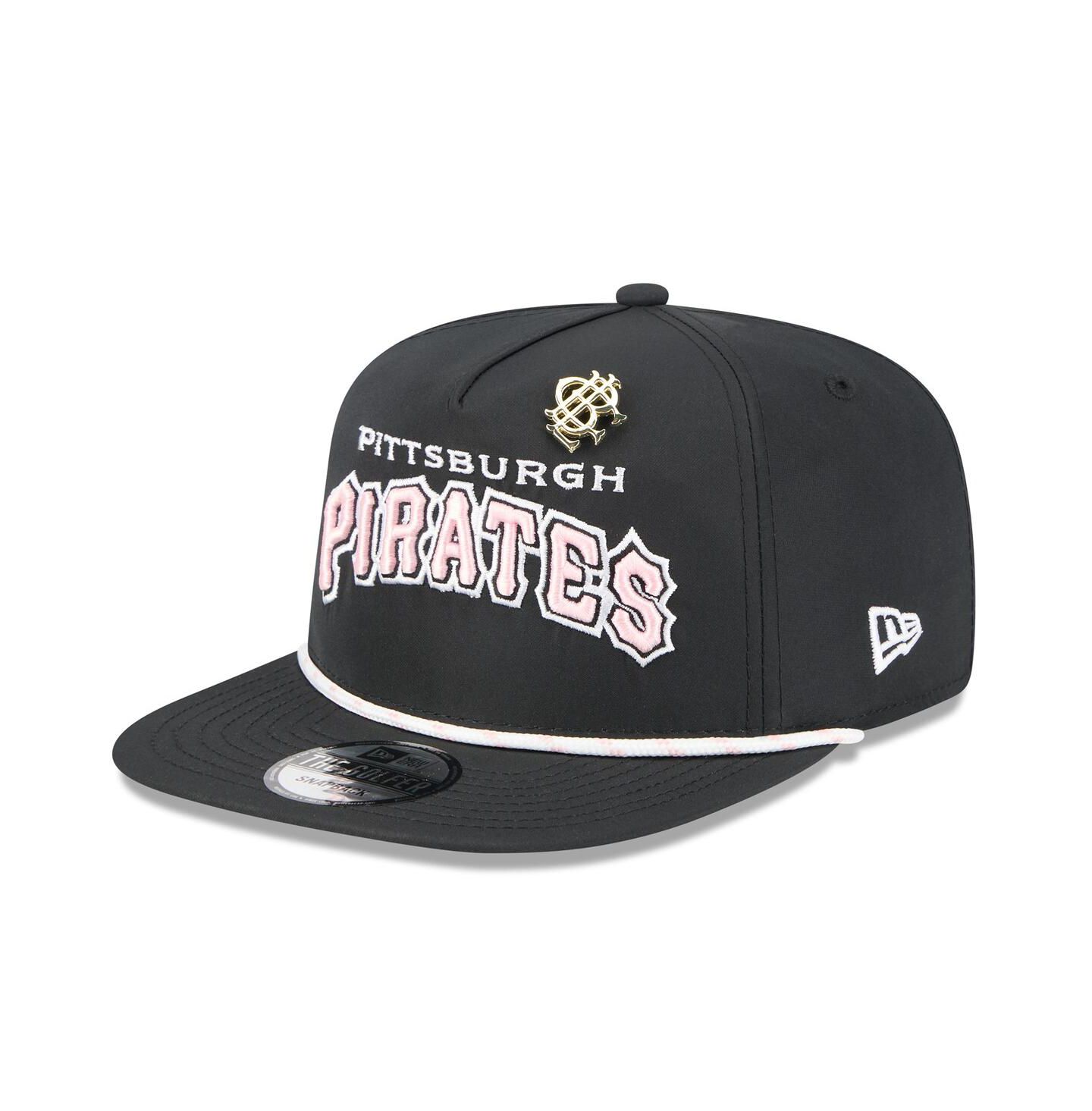 Мужская кепка New Era Black Pittsburgh Pirates 2025 Big League Chew Golfer Snapback Hat — фото 1