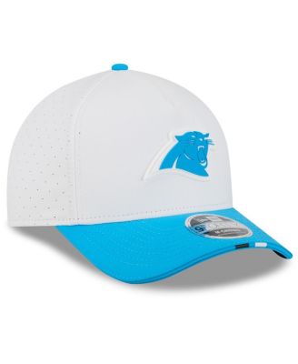 Men's White/Blue Carolina Panthers 2025 NFL Training Camp A-Frame 9FORTY Adjustable Hat