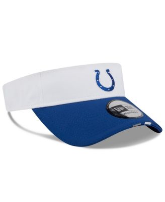 Men's White/Royal Indianapolis Colts 2025 NFL Training Camp Adjustable Visor Hat