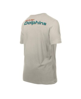 Men's Light Beige Miami Dolphins Multi Patch T-Shirt