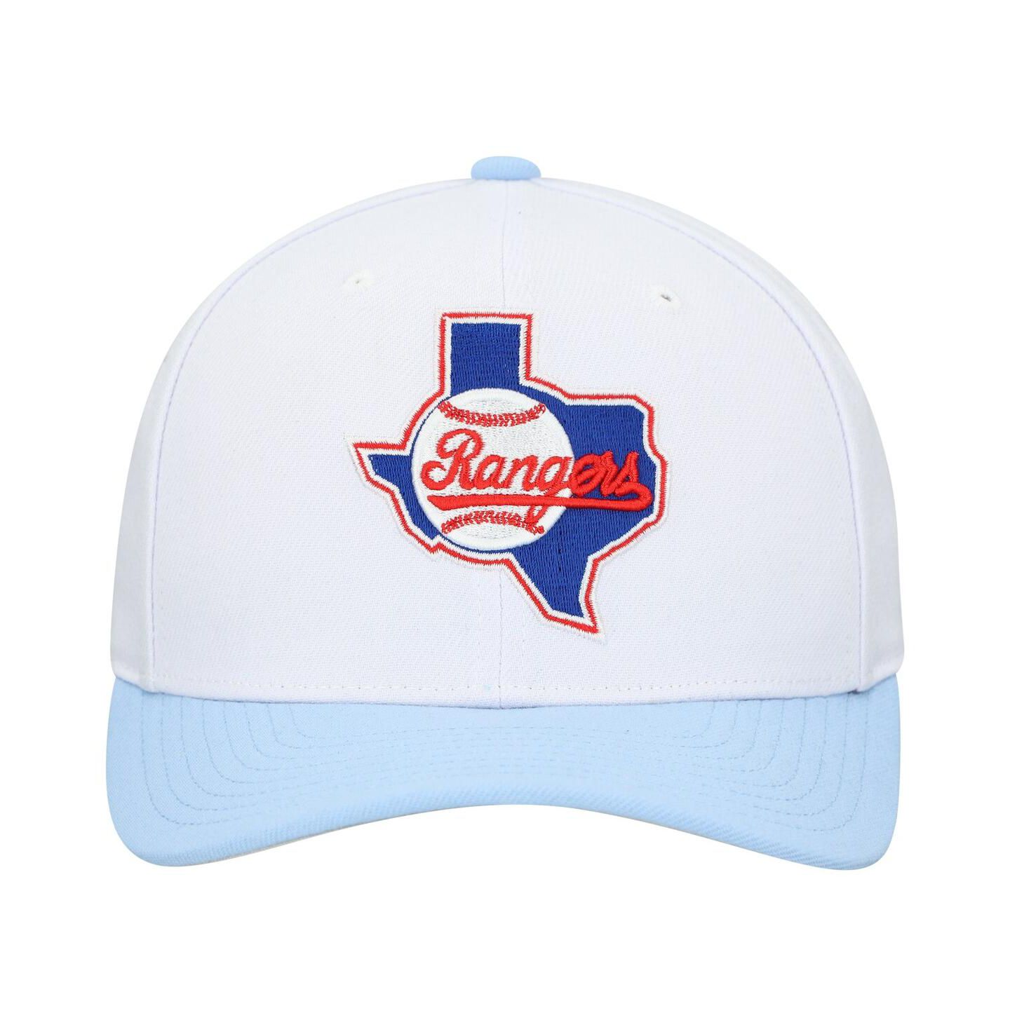 Кепка Mitchell & Ness Gray Texas Rangers Basic Coop Pro Adjustable Hat — фото 4