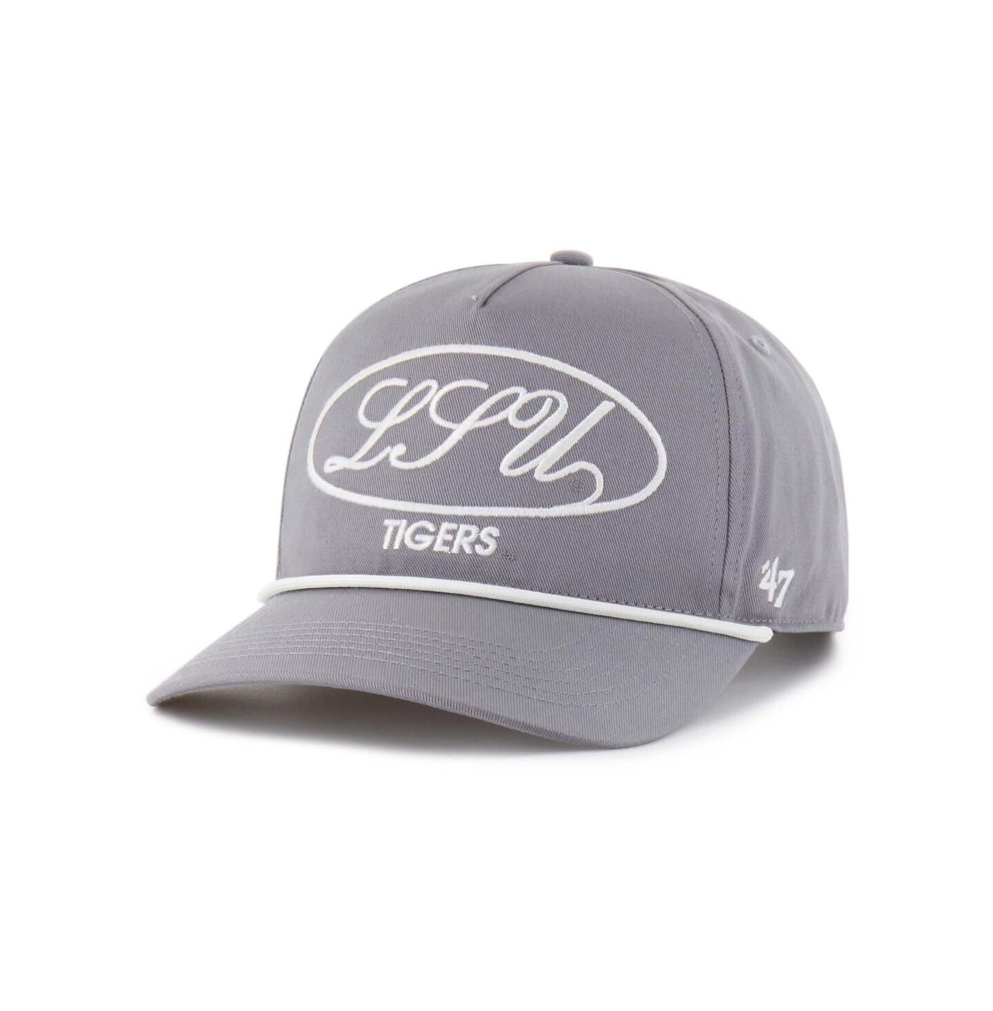 Мужская кепка '47 Brand Gray LSU Tigers Contemporary Basics Foundational Rope Hitch Adjustable Hat — фото 3