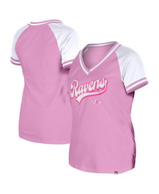 New Era - Women's Pink Baltimore Ravens Mommy Me V-Neck T-Shirt