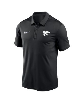 Men's Black Kansas State Wildcats Victory Solid Performance Polo Shirt