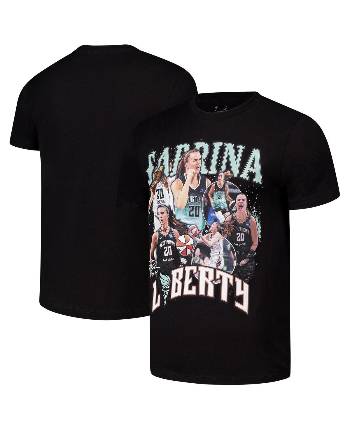 Men's and Women's Sabrina Ionescu Black New York Liberty 2024 Crossroads T-Shirt - Black
