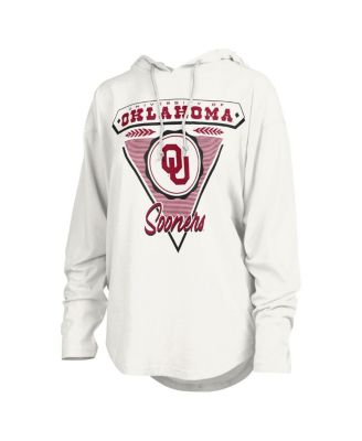 Women's White Oklahoma Sooners San Bruno Hoodie Long Sleeve T-Shirt