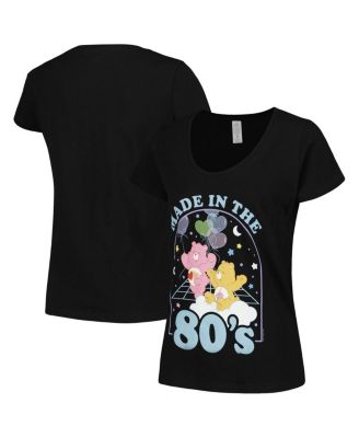 Mad Engine - Women's Black Care Bears Made in the '80s Scoop Neck T-Shirt