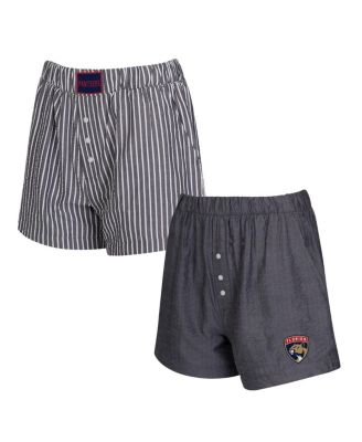 Concepts Sport - Women's 2-Pack Sport Charcoal Florida Panthers Boxer Shorts Set