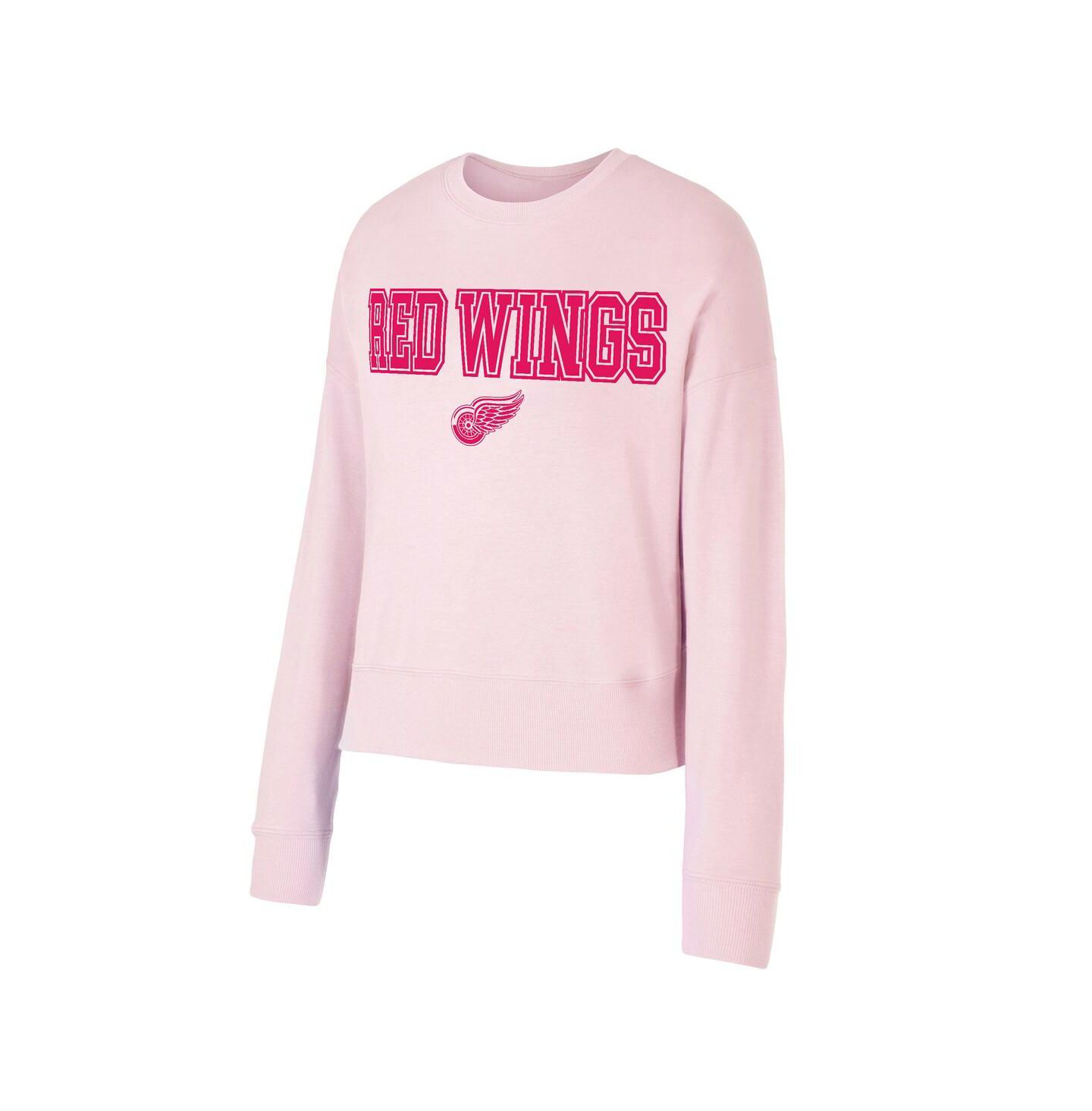 Женская толстовка Concepts Sport Pink Detroit Red Wings Tonal Pullover Tri-Blend — фото 3