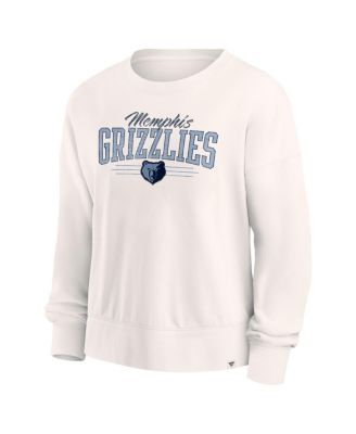 Women's Cream Memphis Grizzlies Close the Game Pullover Sweatshirt