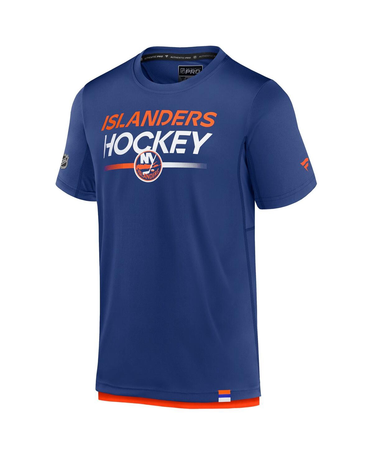 Fanatics Men's Royal New York Islanders Authentic Pro Tech T-shirt In Blue