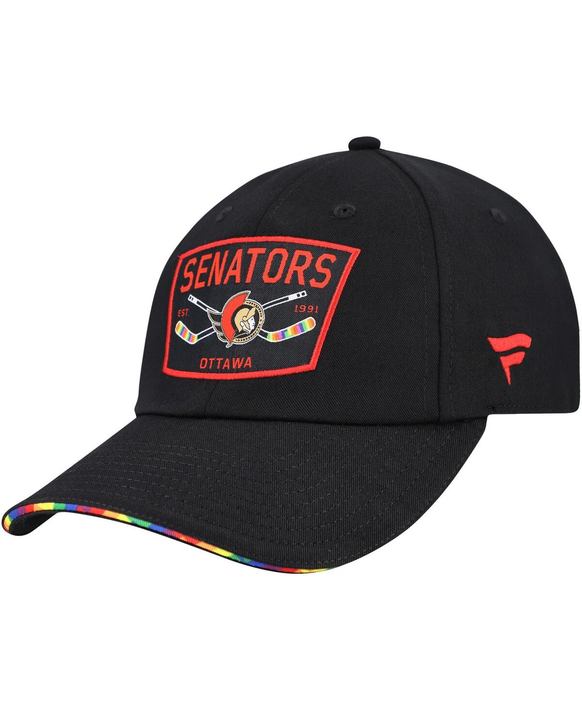 Fanatics Men's Black Ottawa Senators Hife Adjustable Hat In Black