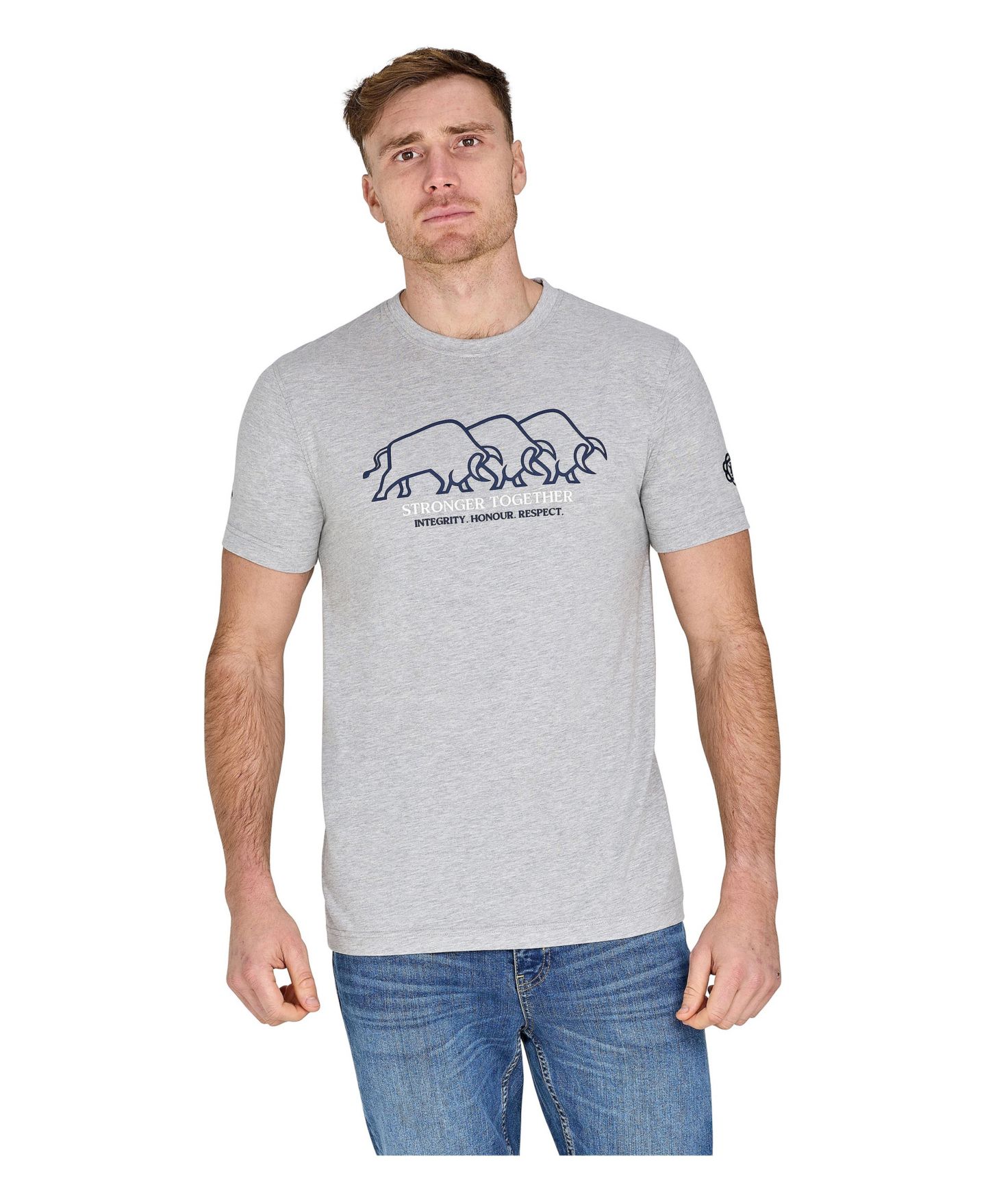 Мужская футболка Raging Bull YFC Herd High Build, цвет: Светлый серый меланжевый — фото 1