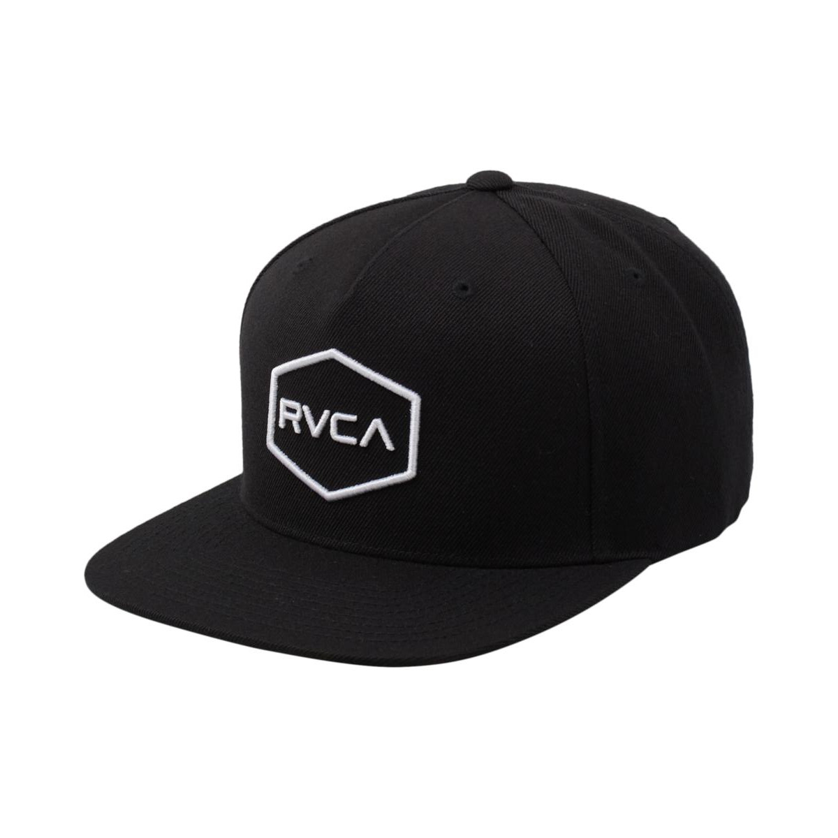 Rvca Men's Black Commonwealth Snapback Hat In Black
