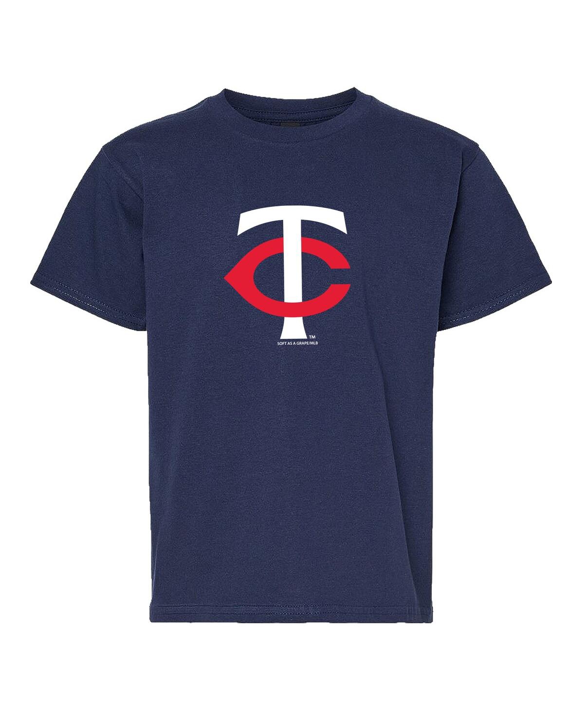 Soft As A Grape Youth   Navy/gray Minnesota Twins Two-pack T-shirt Set In Blue