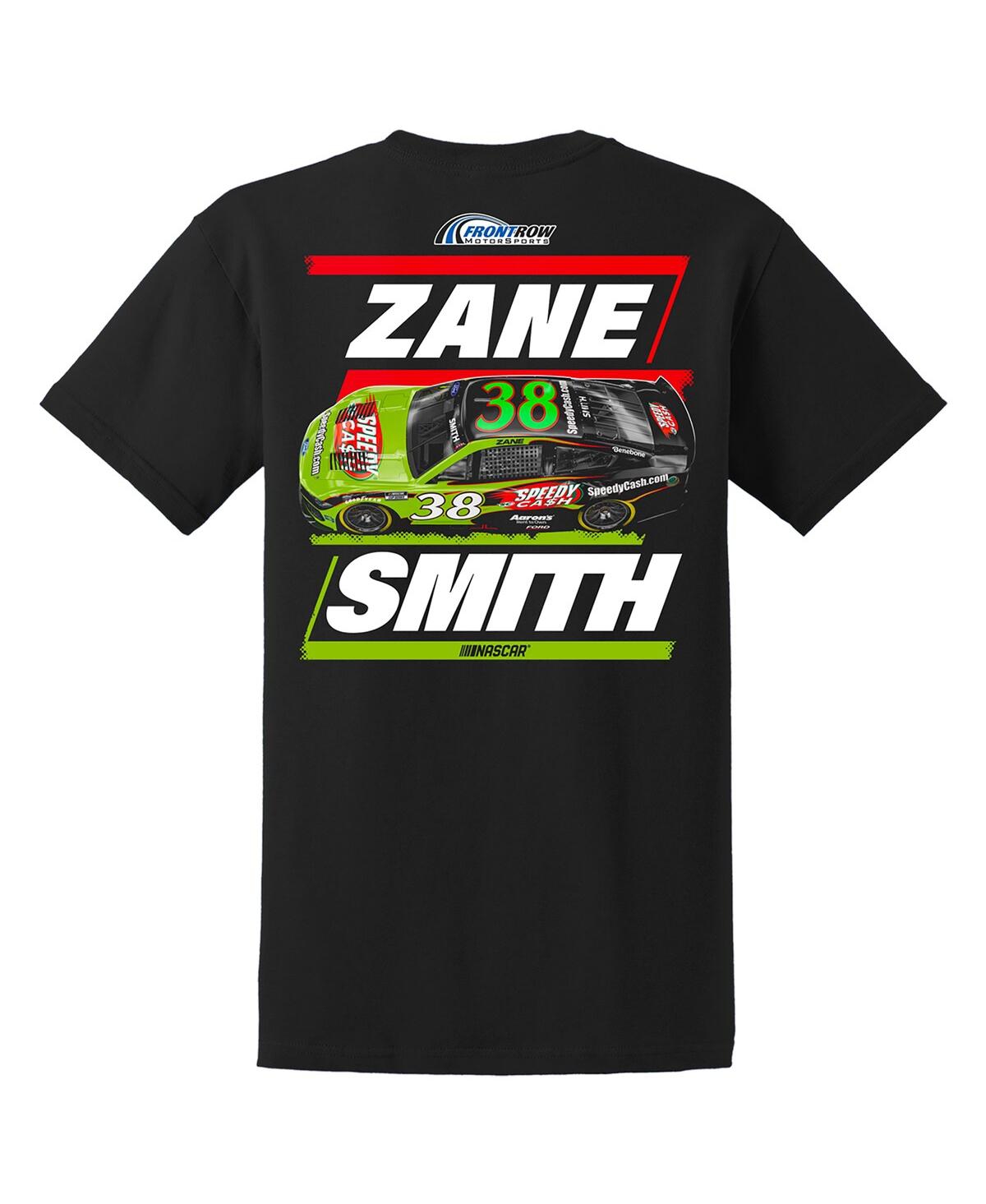 Front Row Motorsports Men's Black Zane Smith Speedy Cash Car T-shirt In Black