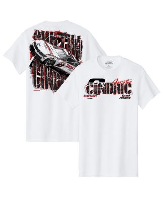 Team Penske - Men's White Austin Cindric Discount Tire 2 Car T-Shirt