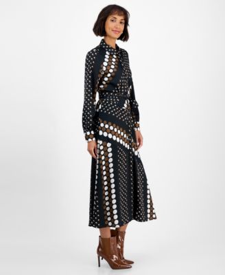 Women's Collared Tie-Waist Shirtdress