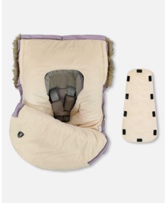 Baby Girl Bunting Bag Designed for Car Seat and Stroller Purple Gray - Baby