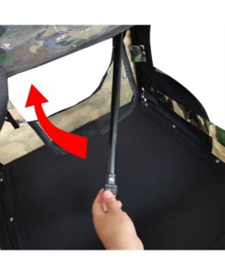 Pet Bike Trailer,Suitable for Small & Medium Pets, Easy Folding Cart Frame, Quick Release Wheel, Camouflage