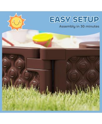 Oval Kids box with Cover, 4 Seats, Bottom Liner,