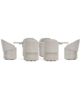 Bernhardt - Tempo 7-Pc. Set (Rectangular Table & 6 Caster Chairs)