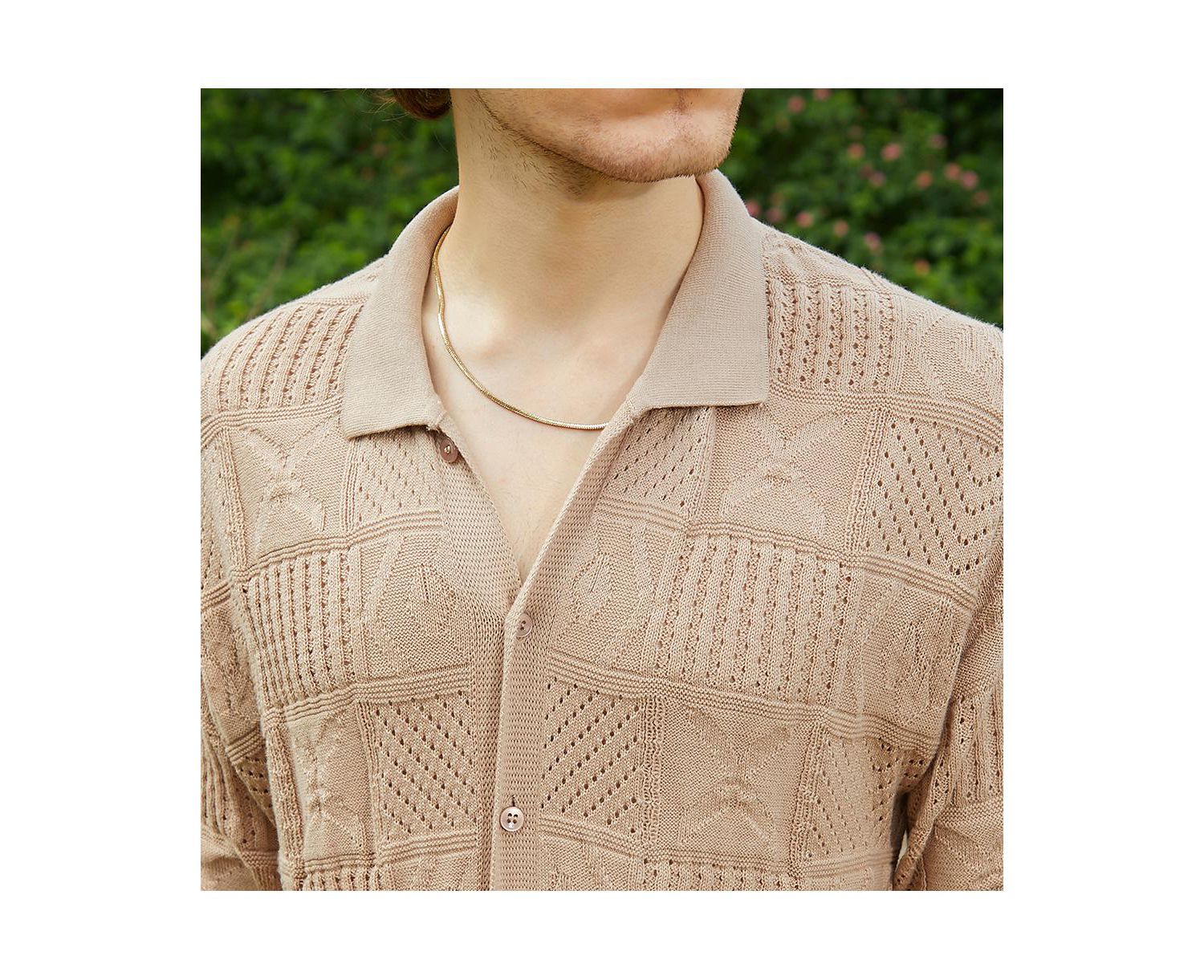 Men's Patch-Knit Shirt