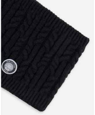 Kids Unisex Lined Winter Neckwarmer Black - Toddler|Child
