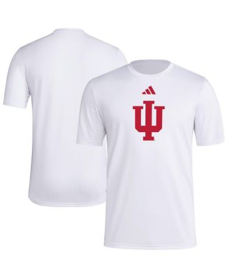 adidas - Men's White Indiana Hoosiers Primary Locker Logo Pre-Game AEROREADY T-Shirt