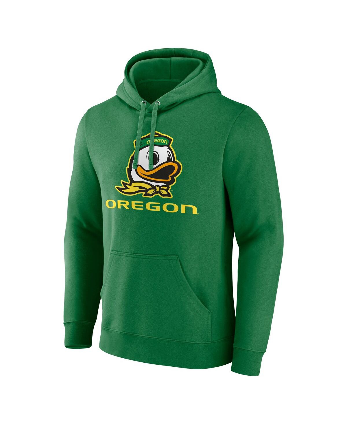 Fanatics Men's Green Oregon Ducks Team Lockup Pullover Hoodie In Green