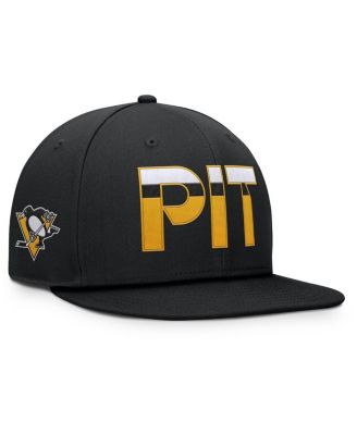 Men's Black Pittsburgh Penguins Authentic Pro Rink Snapback Hat