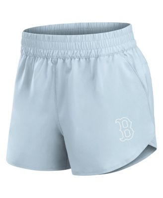 Women's Light Blue Boston Red Sox Studio Woven Vibe Shorts