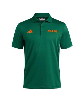 Green Miami Hurricanes Ultimate 365 Ottoman Polo Shirt