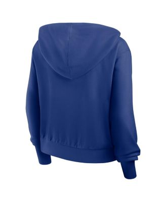Women's Royal Toronto Blue Jays Cropped Chill Full-Zip Hoodie Jacket