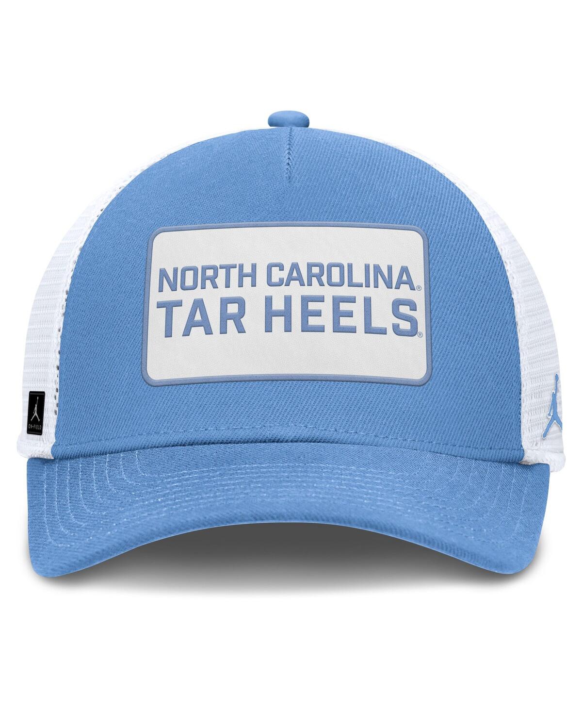 Jordan North Carolina On-field Rise Nike Men's  Brand College Trucker Adjustable Hat In Blue