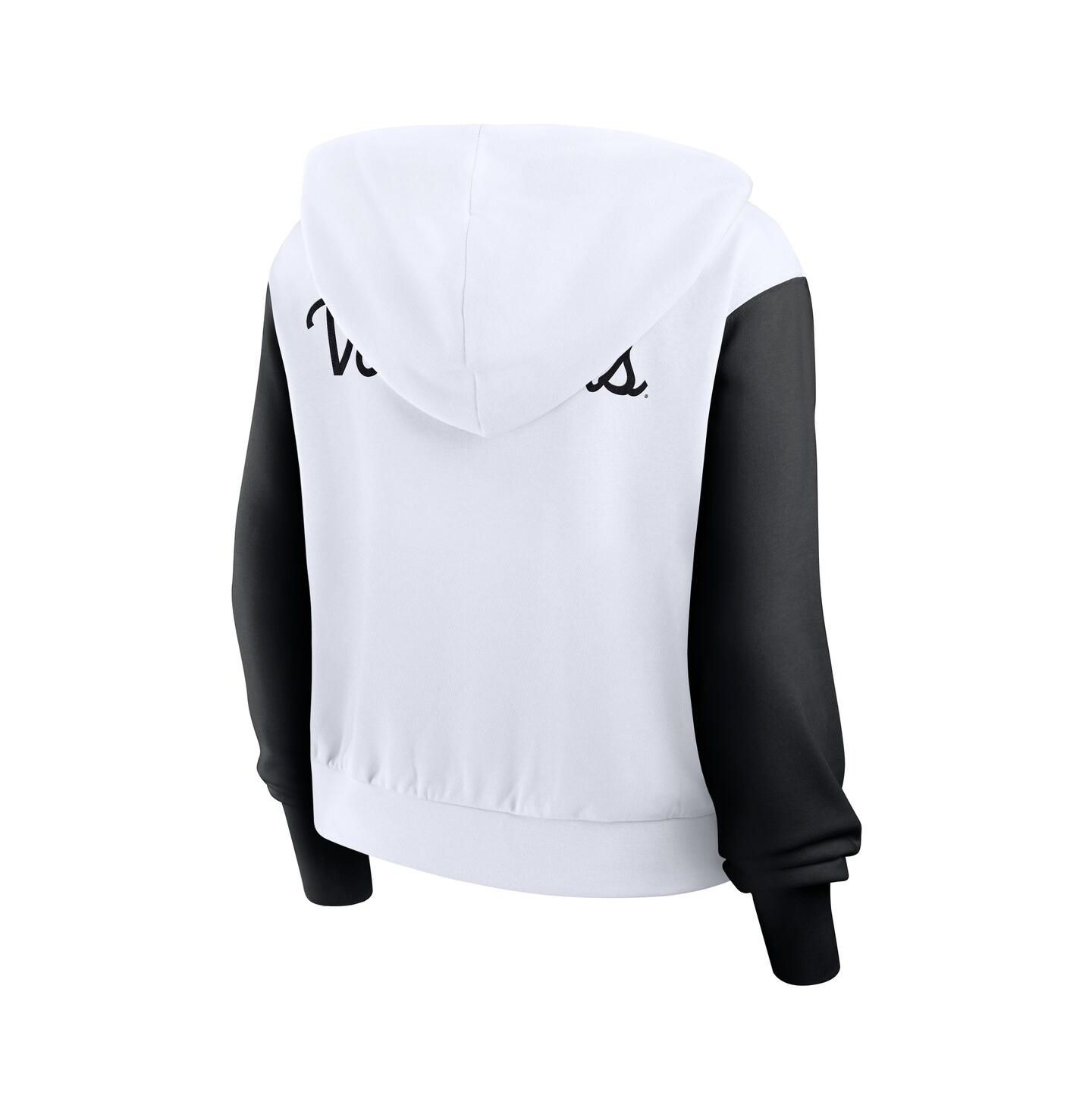 Женское худи Nike White Tennessee Volunteers Cropped Beyond Capability Color-Block Script Full-Zip — фото 3