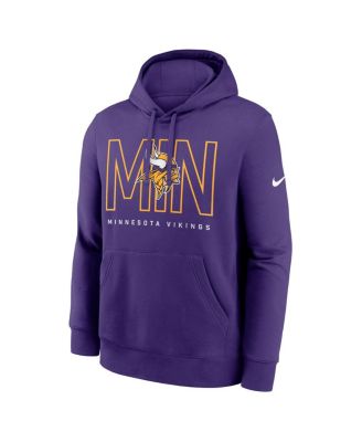Men's Purple Minnesota Vikings Busted Play Club Fleece Pullover Hoodie