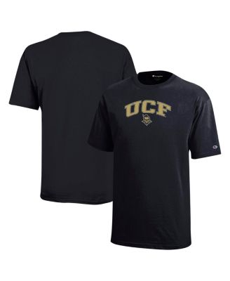 Champion - Big Boys and Girls Black UCF Knights Arch Over Logo T-Shirt