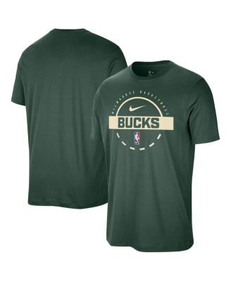 Nike - Men's Hunter Green Milwaukee Bucks Authentic Practice T-Shirt