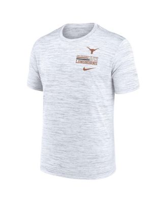 Men's White Texas Longhorns Velocity Stacked Performance T-Shirt