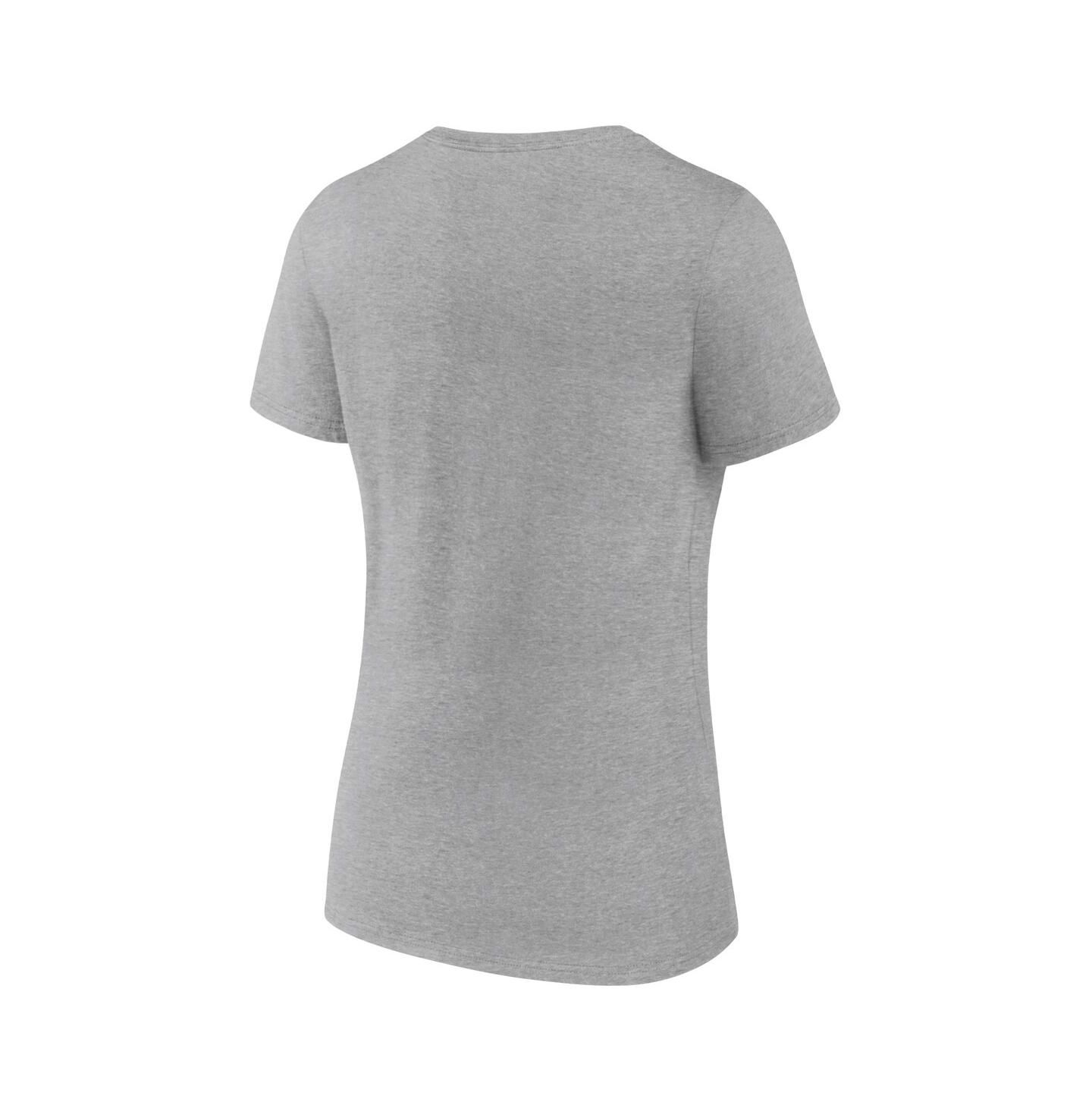 Женская футболка Fanatics Heather Gray Utah Hockey Club Draft Logo V-Neck — фото 3