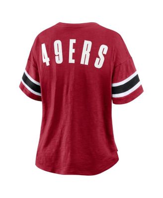 Women's Scarlet San Francisco 49ers Redzone Curl Route T-Shirt