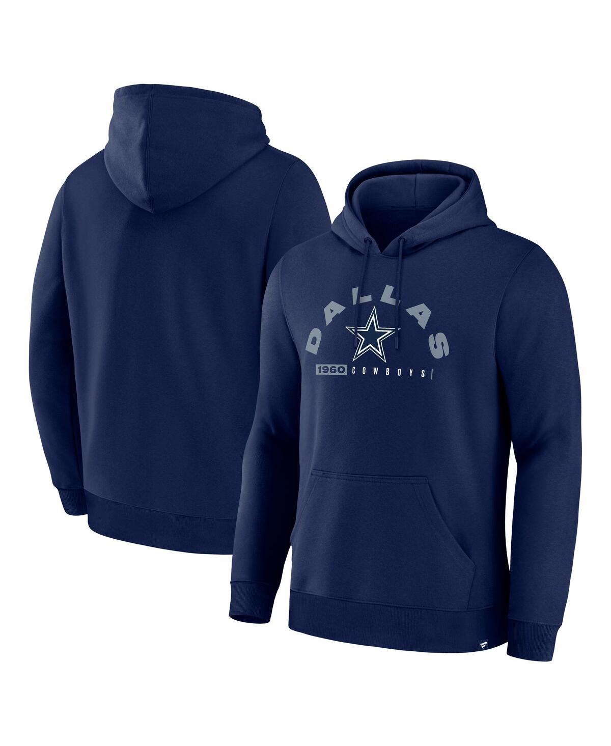 Fanatics Men's Navy Dallas Cowboys Delay Of Game Legacy Pullover Hoodie In Blue