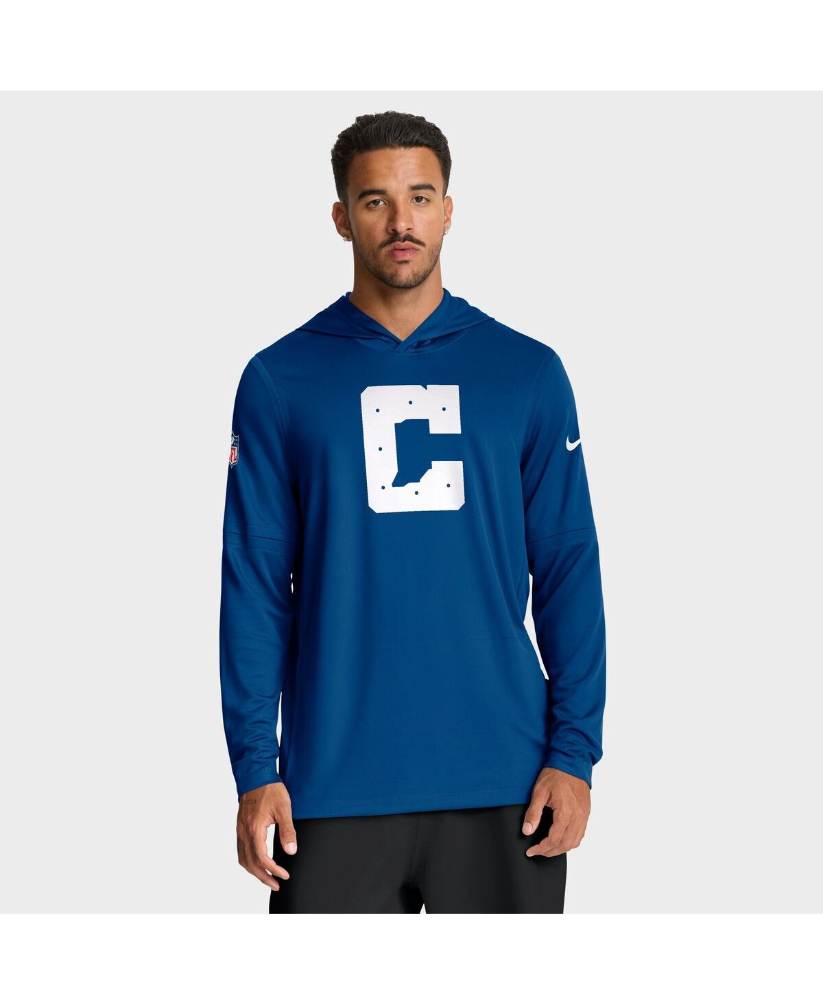 Nike Indianapolis Colts Option Read  Men's Dri-fit Nfl Long-sleeve Hooded Top In Blue