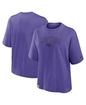 Nike - Women's Purple Baltimore Ravens Glory Arch Boxy T-Shirt