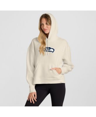 Women's Cream Seattle Seahawks Dove Legacy Pullover Hoodie