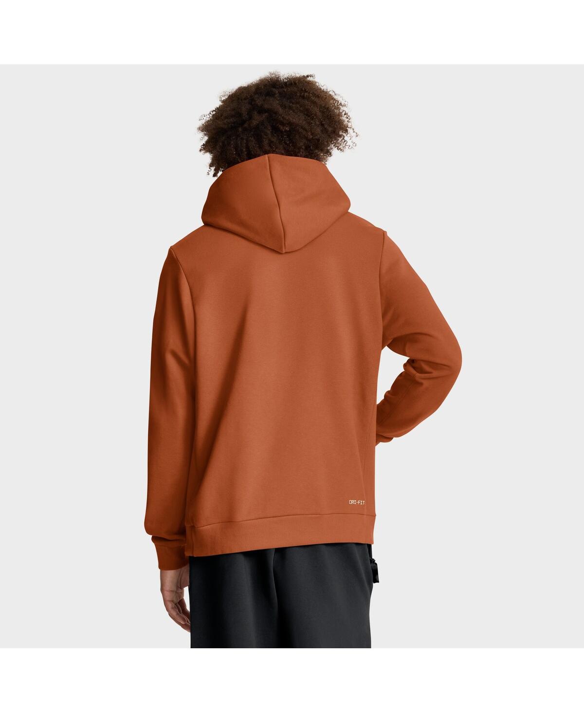 Nike Burnt Orange Texas Longhorns 2025 Sideline Standard Issue Dri-fit Hoodie In Orange