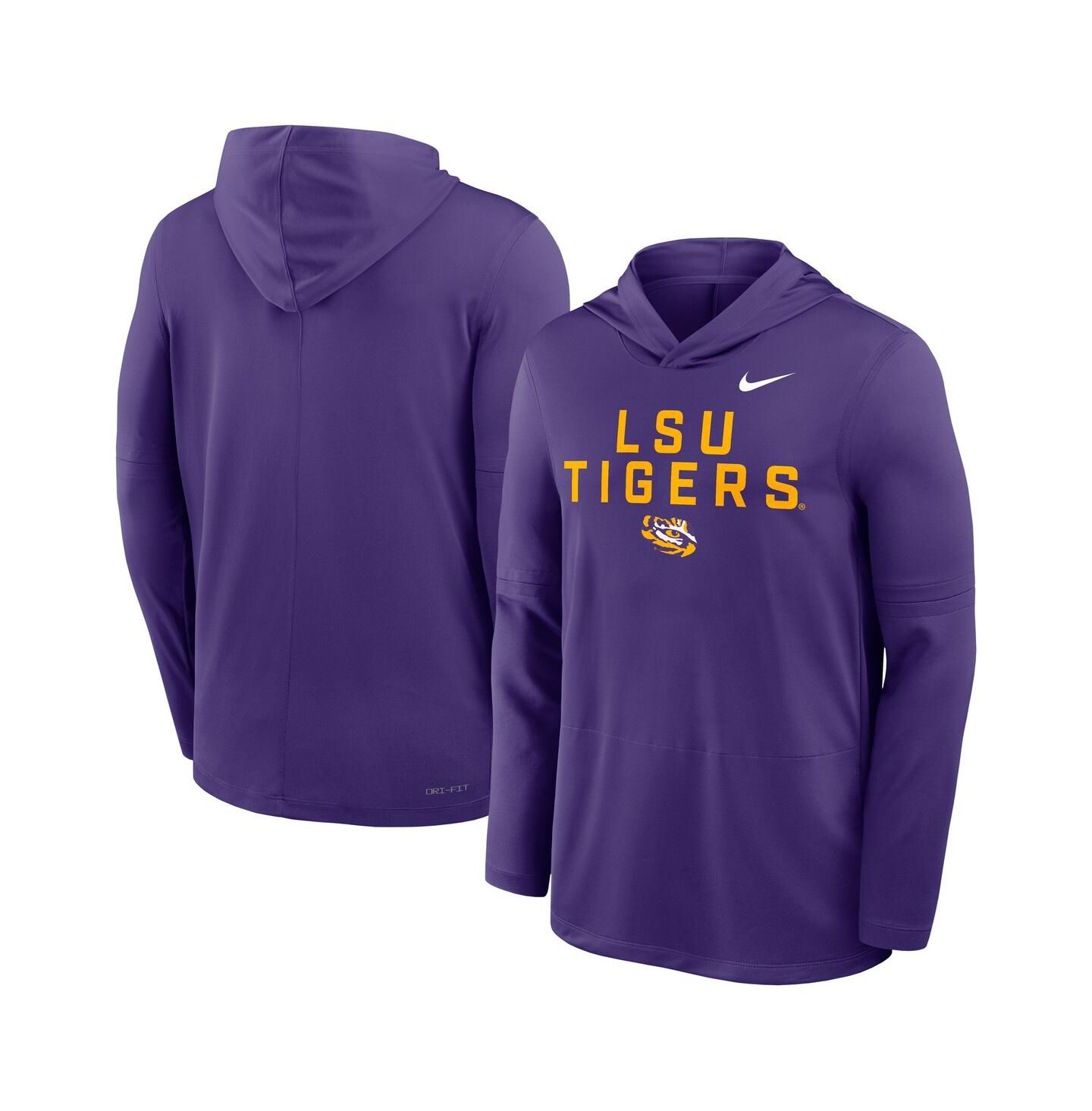 Мужское худи Nike Purple LSU Tigers 2025 Sideline Performance Long Sleeve T-Shirt — фото 4