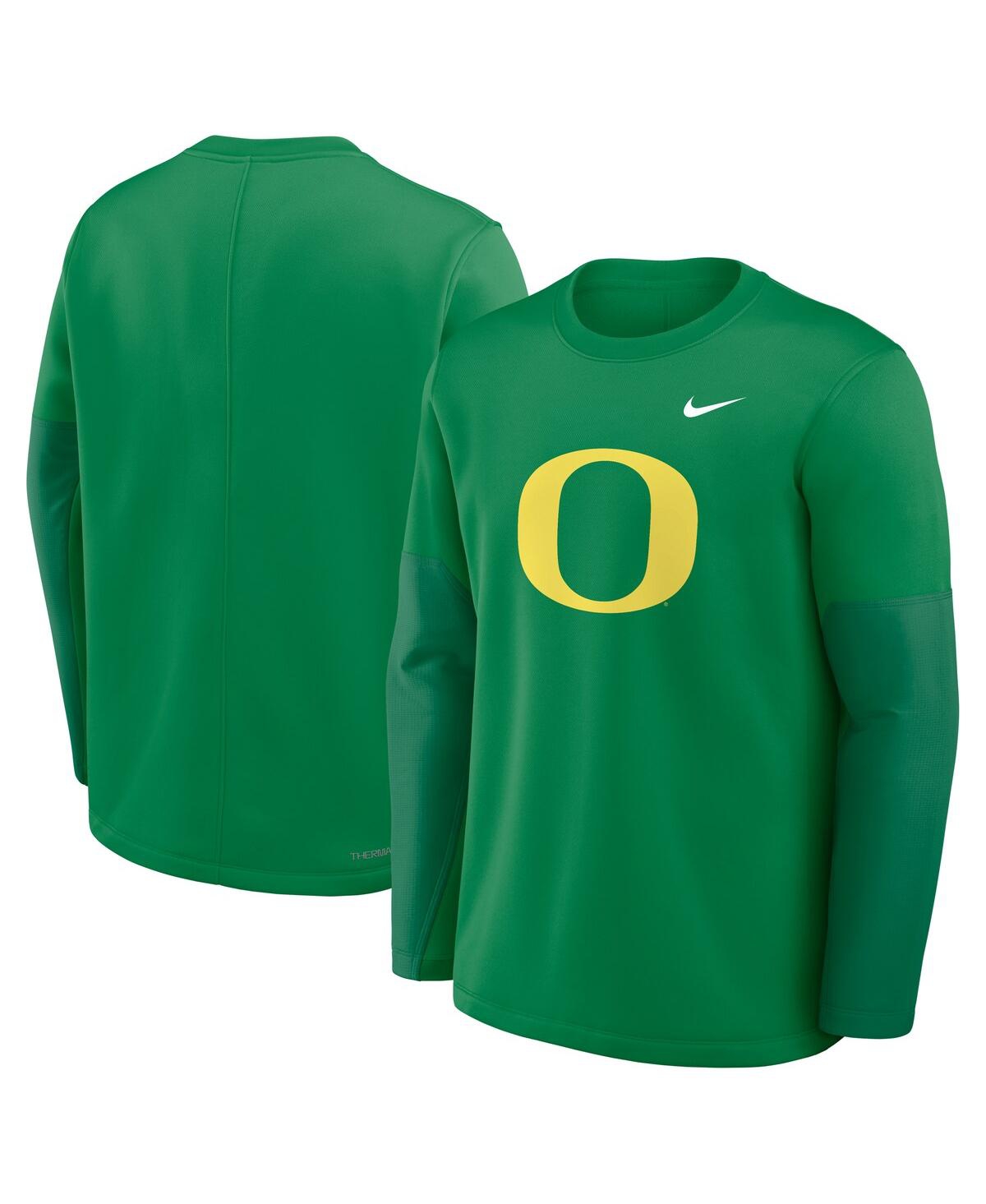 Nike Green Oregon Ducks 2025 Sideline Coach Performance Long Sleeve T-shirt In Green